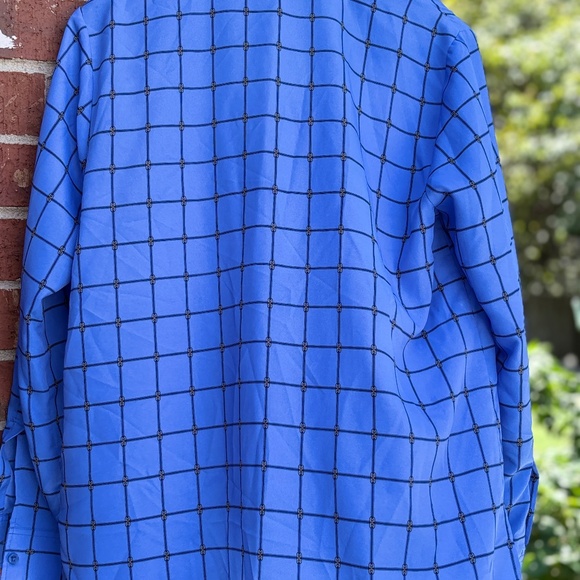 Michael Michael Kors Blue Chain-Link Print Blouse – Size L - Picture 4 of 4